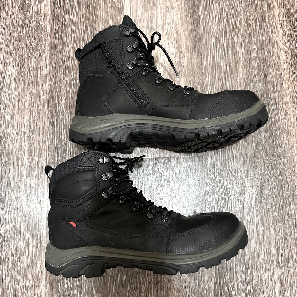 RED WING -TRADESMAN MEN'S 6-INCH SIDE-ZIP, WATERPROOF, CSA SAFETY TOE BOOT SZ 12